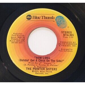 Pointer Sisters How Long / Easy Days 45 RPM Vinyl ABC Blue Thumb VG+1975 R&B